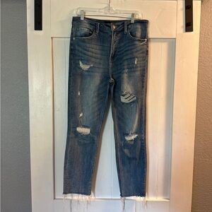 Women’s Risen Distressed Jeans